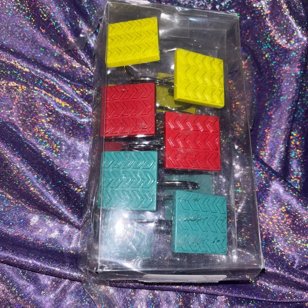Multi color Block Shower Hooks